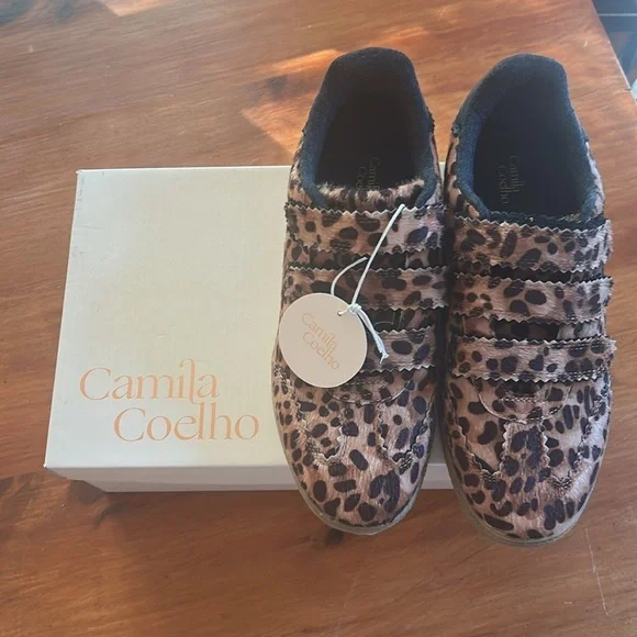 NWT Camila Coelho Bastion Leo 7.5 Sneakers Leopard Print Trendy Street Style - Picture 4 of 10